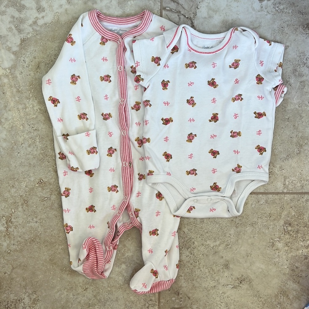 Ralph Lauren Baby Set Pajamas & Onesie - Size 3Month